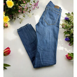BDG Urban Outfitters Cigarette Mid Rise Ankle Jeans Sz 26 Blue Wash 30" Inseam